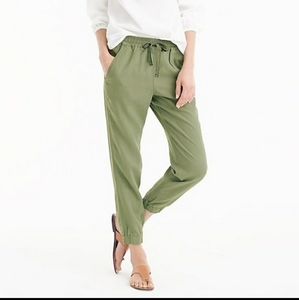 Jcrew Seaside Pant Linen Blend Drawstring